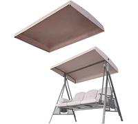 2/3-Seater Porch Swing Canopy Replacement, Sun Shade Awning for Garden & Patio