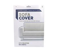 2/3 Seater SOFA COVER- Furniture Protection- Dust Protector - Waterproof Polythene Storage Bag for Moving or Removal (1 Cover)