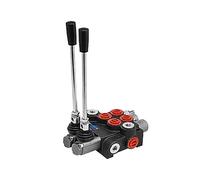 2/3 Spool 11GPM 3600PSI Directional Hydraulic Control Valve Double Acting Suitable Use for Pump Hydraulic Cylinder Motor for DIY Enthusiasts(2 Spool 1 Controller)