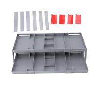 2/3 Tier Drawer Organizer, Expandable Junk Drawer Desk Organizer Storage Tray Multi Level Folding Smart Drawer Organizer for Makeup, Jewelry, Desk, Office Drawers (2 Tier)