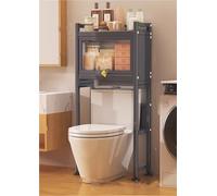 2/3-Tier Toilet Top Storage Rack - Space-Saving Bathroom Shelf Heavy-Duty Load-Bearing Capacity Upward Expanding Design for Efficient Storage (CH)