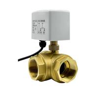 2" 3 Way Ball Valve 3 line 2 Control T/L Type Brass Ball Valve(L Type_AC24V)