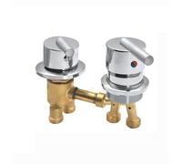 2/3 Way Solid Brass Mixer Tub Tap, Cold & Hot Water Shower Diverter Valve, Hole Distance 10cm/12.5cm (2 Way,10cm)