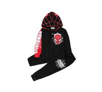 (2-3 Years, Black) Children Kids Boys Spiderman Tracksuit Hoodies Sweatshirt Pullover Long Pants Two Piece Sports Outfits
