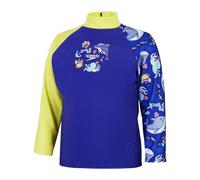 (2-3 Years, Blue/Yellow) Speedo Childrens/Kids Digital Print Long-Sleeved Rash Top