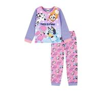 Bluey Girls Pyjamas | Bingo, Coco & Chloe PJs Set | Cotton Pyjamas | Official Merchandise 2-3 Years Lilac