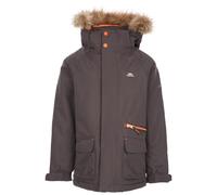 Trespass Boys Padded Waterproof Jacket Detachable Hood Parka Style Raincoat Windproof Hooded School Coat Upbeat