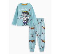 (2-3 Years) Gruffalo & Friends The Highway Rat Long Sleeve Long Leg Pyjama Set (Unisex Kids Blue)