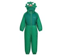 (2-3 Years, Jellybean Green) Regatta Childrens/Kids Mudplay III Dinosaur Waterproof Puddle Suit