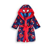Marvel Spider-Man Dressing Gown For Boys | Kids Superhero Blue Red Pyjamas Bathrobe | Comics Robe Clothing Gift