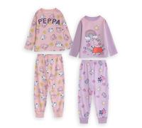 (2-3 Years) Peppa Pig Long Sleeve Long Leg Pyjama Set (Girls Multicoloured)
