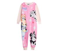 (2-3 Years, Pink) Bluey Girls Bluey & Bingo All-In-One Nightwear
