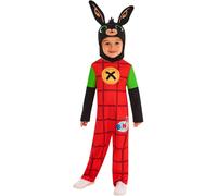 (2-3 Years, Red/Black/Green) Bing Childrens/Kids Classic Costume Set
