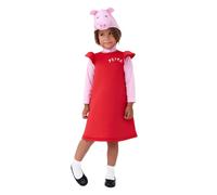 (2-3 Years, Red/Pink) Peppa Pig Girls 3D Costume