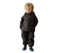 (2-3 Yrs, Dark Chocolate/Mocha) Regatta Kids Childrens Splosh III Outdoor Thermal Waterproof Rain Puddle Suit