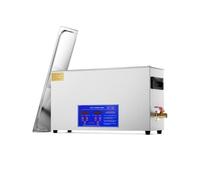 2-30L Ultrasonic Cleaner Digital Ultrasound Cleaning Machine with Upgraded Degassing and Gentle Mode for Jewelry Glasses(15L Black Steel)