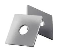 2-30pcs 304 Stainless Steel Flat Washer Thicken Square Gasket Curtain Wall Shim Metal Ring M3-M10(M10x30x2mm-2pcs)