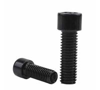 2-30pcs Head Cap Screw Black Grade 8.8 M3 M4 M5 M6 M8 M10 Hex Hexgon Socket Cap Head Screw Bolt for Furniture(20mm,M5 10pcs)