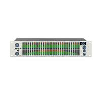 2 * 31 Band Graphic Equalizer Digital Karaoke Equalizer Home Professional Audio System, DJ Stage Performance(WHITE)