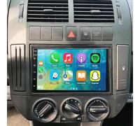 2+32G Car Radio for VW Polo Mk4 2001-2007 w/Wireless Carplay & Android 13 | 7" HD Touch Screen for VW Polo Apple CarPlay, Car Stereo Display with FM/RDS/Bluetooth/WiFi/GPS/AHD Backup Camera/Mic