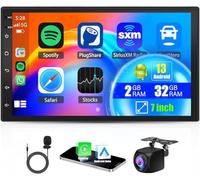 2+32G Car Stereo For Nissan Xtrail T31 2007-2013 with carplay & Android Auto, with Touch Screen GPS Navi WiFi DSP Bluetooth FM/RDS Split Screen Mirror Link SWC Backup Camera