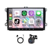 2+32GB Car Stereo for VW Passat CC 2008-2011 with CarPlay Android Auto | Android 13 9 inch Touch Screen Display Radio Multimedia Player Head Unit with GPS Navigation FM RDS SWC Mirror Link Bluetooth