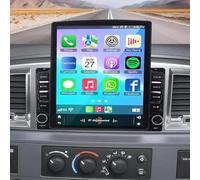 2+32GB Double Din Car Stereo For Dodge Ram 1500 2006-2008 Universal Radio GPS Navigation Head Unit for Carplay Android Auto 9.7 inch w/Bluetooth WiFi SWC Mirror Link + 4Led Backup Camera