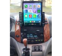 2+32GB Double Din Car Stereo For Toyota Sienna 2004-2010 Universal Radio GPS Navigation Head Unit w/Wireless Carplay Android Auto 9.7 inch Bluetooth WiFi SWC Mirror Link 4Led Backup Camera