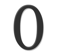 2.35" 3" Inch Acrylic Black House Numbers for Outside, Self Adhesive Number Stickers for Mailbox, Home Address Signs for House, for Mailboxes Cars Door Window Sign House Apartments(O,6 cm)