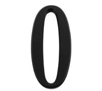 2.35" 3" Inch Acrylic Black House Numbers for Outside, Self Adhesive Number Stickers for Mailbox, Home Address Signs for House, for Mailboxes Cars Door Window Sign House Apartments(Number-0,6 cm)