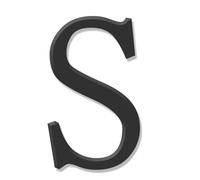 2.35" 3" Inch Acrylic Black House Numbers for Outside, Self Adhesive Number Stickers for Mailbox, Home Address Signs for House, for Mailboxes Cars Door Window Sign House Apartments(S,7.62 cm)