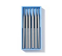 2.35mm Shank Tungsten Steel Engraving Bits Set, 6 Pcs Wood Carving Bits Set | Micro Sculpture Engraving Router Bits Set, Push Rod Type Wood Carving Drill Bits for Rotary Tool, Head Diameter 1.0mm