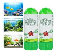 2 * 35PCS Water Purification Tablets for Fish Tanks,Aquarium Algae Remover,Fish Tank Cleaner,Pond Clear Water Treatment,Aquarium Water Conditioner,Fish Tank Water Treatment,Water Purifying Tablets