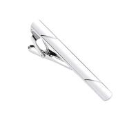 2.36 Inch Gold Tie Clip for Men, Classic Diagonal Pattern Tie Bar, Durable Spring Clip Formal Accessory for Business Wedding Interview Daily Wear