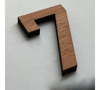 2.36Inch Self Adhesive Number Door Numbers, Brick 3D Wall Decal, Small Modern House Number Signs for Outside, for Mailboxes Cars Door Window Sign House Apartments Office Room Personalized(7)