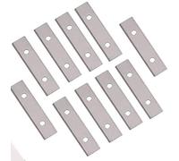 2.38"(60mm) Paint Scraper Carbide Blades Double-Edged Reversible Replacement Blade 2-3/8"(60X12X1.5mm) Fits Most equivalent General purpose Hand-Held Scrapers,10pcs By LU&MN