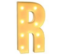 2.3ft/3.3ft/4ft Marquee Light Up Letter 26 Alphabet and 10 Number Pre-Cut Frame Giant Mosaic Numbers Frame Set for Wedding Decoration Party Birthday (Color : Letter R, Size : C 4ft/120cm)