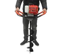 2.3HP Petrol Post Hole Digger, 30# Steel Heavy Duty Earth Auger with 3 Drill Bits & Extension Rod, Large Fuel Tank Air-Cooled Ground Drilling Machine, Ergonomic Handle Digging Tool for Fence Post Tree