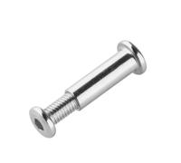 2/3pc M5 M6 304 Stainless Steel Flat Hexagon Socket Head Furniture Rivet Connector Insert Joint Sleeve Cap Nut(10mm,M6-D8mm(2pcs))
