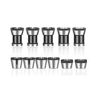 2/3PCS Collet Set Machine Chuck 6mm 6.35mm 8mm Milling Cutter Collet Chuck for Trimming Machine Milling Cutter Woodworking Tools (Size : 2pcs ab(6mm 8mm))