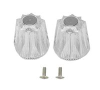 2/3PCS Hot and Cold Shower Knob Acrylic Faucet Replacement Bathroom and Kitchen Easy Installation Hot Cold Shower Knob