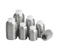 2-3PCS Nylon Head Buffer Screw Plastic Plunger Machine Rice Top Wire Wave Bead M10~M12 304 Stainless Steel(10mm,M10 (3Pcs))