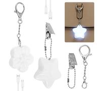 2/3Pcs Purse Light with Hook and Clip, Rechargeable Bag Light with Automatic Sensor for Purse Handbag Backpack Present for Women Mother(Style 1)