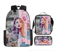 (2) 3pcs Taylor Swift Backpack 3D Printe Teens Shoulder Bags