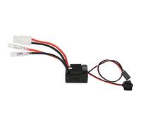 2-3S 60A Brushed ESC with 6V/3A BEC, Waterproof Electronic Speed Controller for 1/10 RC Car, High Heat Dissipation Plastic ESC with Low Voltage & Overheat Protection