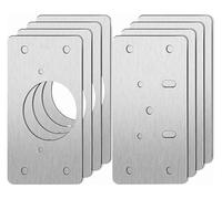 2/4/10/20pcs Stainless Steel Hinge Repair Plate for Cabinet Furniture Hinges Mounting Tool Kitchen Cupboard Door Fixing Plate(4 Pcs B Type2)