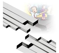 2 4 10 Pcs Stainless Steel Channel Cable Cover, Wire Guard Raceway/cord Lid Channel 20 25 30 40 50 100 Mm Width, Self-adhesive Cable Concealer(10 pcs,L W H 150 x 10 x 50MM)