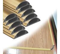 2 4 10 Pieces Metal Cord Cover Raceway, Floor Wall Cable Raceway Cord Covers, Self Adhesive Floor Cable Protector For Outdoor Yards/warehouses(B- 10 PC,L W H 100CM x 50MM x 14MM)