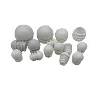 2/4/10Pcs White Domed Round Plastic Blanking End Caps Chair Feet Tube Pipe Inserts Plug 16/20/28/30/35/38/40/42/45/48/50mm(White 35mm,2pcs)