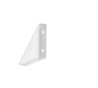 2/4/10pcs White Right Angled Triangular Corner Support Furniture Connector Fastener Suitable(White 2 pcs)